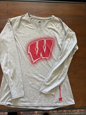 •ADIDAS• WI Badger Long Sleeve